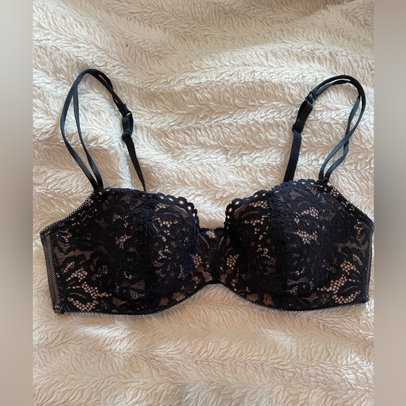 b tempt'd by wacoal black balconette bra! - Picture 1 of 3